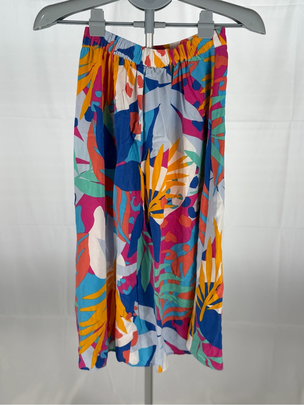 J. CREW Women’s XX-Small Tropical Print Wrap Midi Skirt Multicolor Tie Waist - Picture 4 of 7